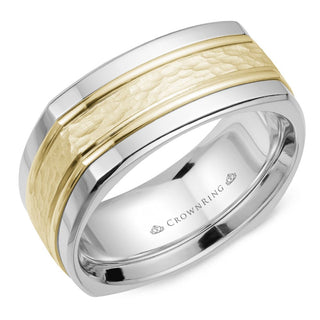 Carved Contemporary Wedding Band WB-9670