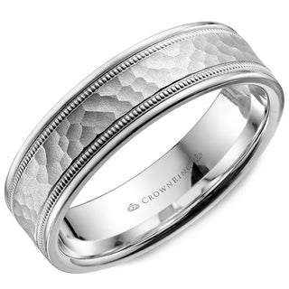 Carved Contemporary Wedding Band WB-9917