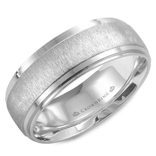 Carved Contemporary Wedding Band WB-9967