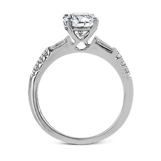 Zeghani Ladies 14k White Gold Engagement Ring ZR1032