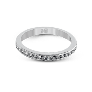 Zeghani Ladies 14k White Gold Engagement Ring ZR1034