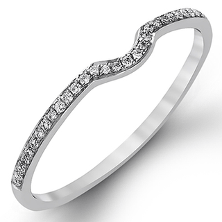 Zeghani Ladies 14k White Gold Engagement Ring ZR117