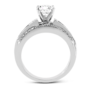 Zeghani Ladies 14k White Gold Engagement Ring ZR119