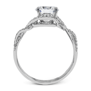 Zeghani Ladies 14k White Gold Engagement Ring ZR1358