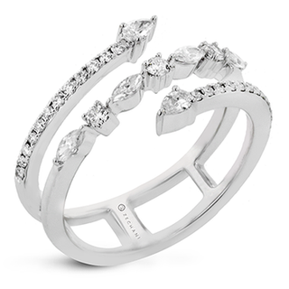 Zeghani Ladies 14k White Gold Fashion Ring ZR2215