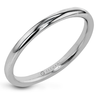 Zeghani Ladies 14k White Gold Wedding Band ZR32NDWB