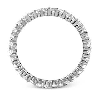 Zeghani Ladies 14k White Gold Wedding Band ZR37