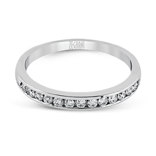 Zeghani Ladies 14k White Gold Engagement Ring ZR398