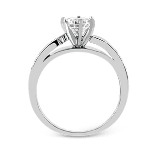 Zeghani Ladies 14k White Gold Engagement Ring ZR398