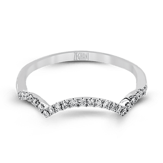 Zeghani Ladies 14k White Gold Engagement Ring ZR422