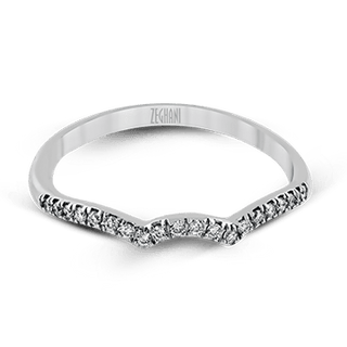 Zeghani Ladies 14k White Gold Engagement Ring ZR487