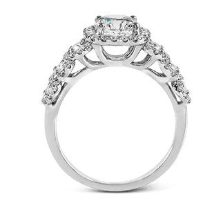 Zeghani Ladies 14k White Gold Engagement Ring ZR494