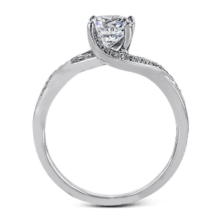 Zeghani Ladies 14k White Gold Engagement Ring ZR560