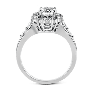 Zeghani Ladies 14k White Gold Engagement Ring ZR908