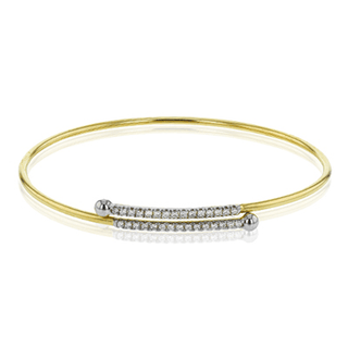 Bangle in 18k Yellow Gold with Diamonds LB2016