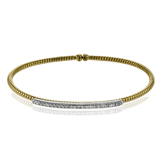 Bangle in 18k Two-tone Gold with Diamonds LB2151