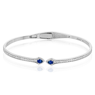 Bangle in 18k White Gold with Diamonds LB2274