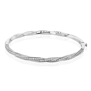 Bangle in 18K White Gold with Diamonds LB2326