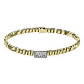 Bangle in 18K White Gold with Diamonds LB2383