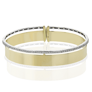 BANGLE IN 18K YELLOW GOLD WITH DIAMONDS LB2404