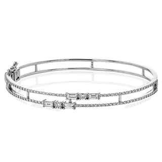 BANGLE IN 18K WHITE GOLD WITH DIAMONDS LB2409