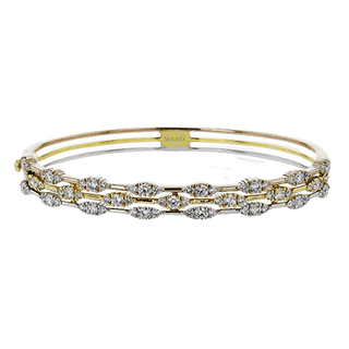 BANGLE IN 18K WHITE/YELLOW/ROSE GOLD WITH DIAMONDS LB2417