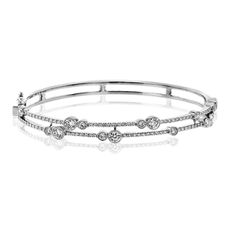 BANGLE IN 18K WHITE GOLD WITH DIAMONDS LB2420