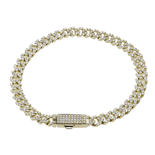 Bracelet in 14k Yellow Gold with Diamonds LB2424