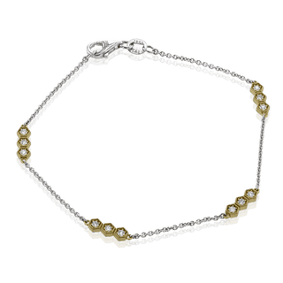 BRACELET IN 18K GOLD WITH DIAMONDS CB136