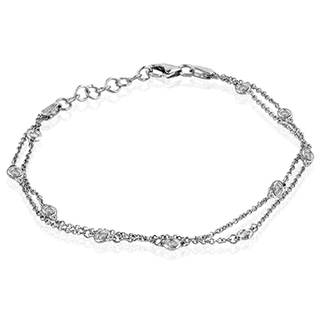 Bracelet in 18k White Gold with Diamonds LB2058