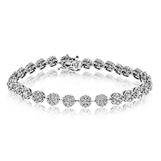 Bracelet in 18K White Gold with Diamonds LB2193