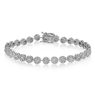 Bracelet in 18k White Gold with Diamonds LB2195