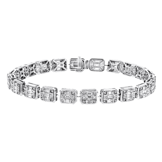 Bracelet in 18k White Gold with Diamonds LB2242