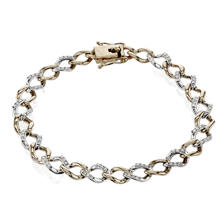 BRACELET IN 18K WHITE/ROSE GOLD WITH DIAMONDS LB2410