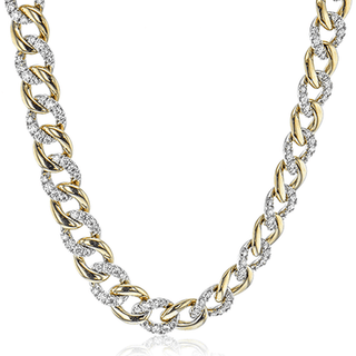 CHAIN NECKLACE IN 18K GOLD WITH DIAMONDS CN132