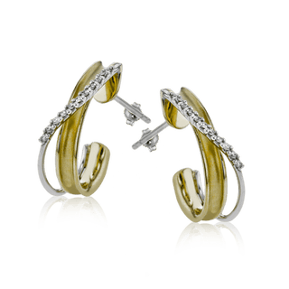 Clio Earrings in 18k Yellow/White Gold with Diamonds LE2130