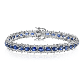 Color Bracelet in 18k White Gold with Diamonds LB2208