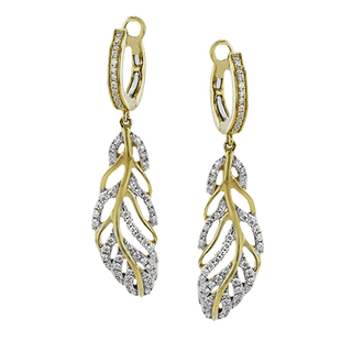 EARRING IN 18K WHITE/YELLOW GOLD WITH DIAMONDS LE4454