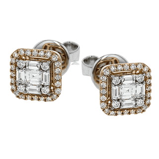 18K TWO-TONE GOLD LE4452 EARRING LE4452