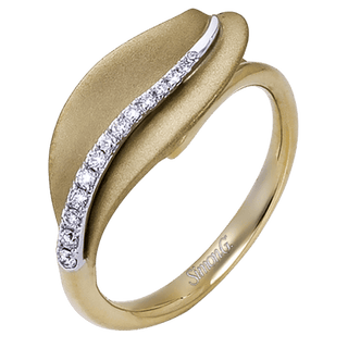 Fashion Ring in 18k Yellow/White Gold with Diamonds DR246