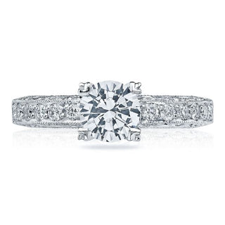 Classic Crescent  Engagement Ring HT2229