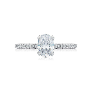 Petite Crescent  Engagement Ring HT254515