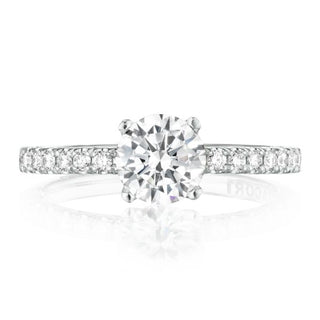 Petite Crescent  Engagement Ring HT2545