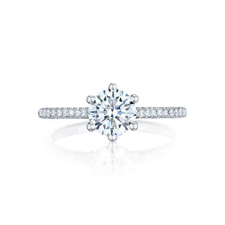 Petite Crescent  Engagement Ring HT254615