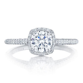 Petite Crescent  Engagement Ring HT254715