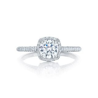 Petite Crescent  Engagement Ring HT254715