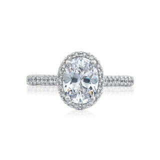 Petite Crescent  Engagement Ring HT2547