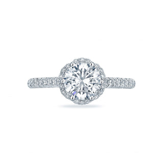 Petite Crescent  Engagement Ring HT2547