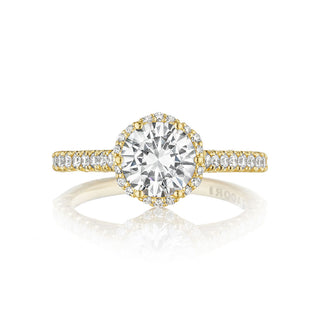 Petite Crescent  Engagement Ring HT2547