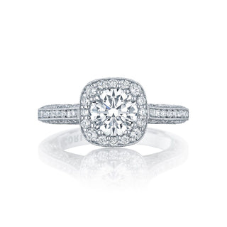 Petite Crescent  Engagement Ring HT2550CU